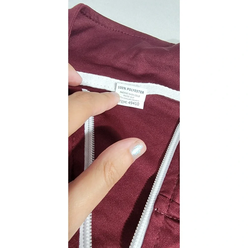 New York Yankees Mens XL Quarter Zip Pullover Maroon Performance Shirt 49410